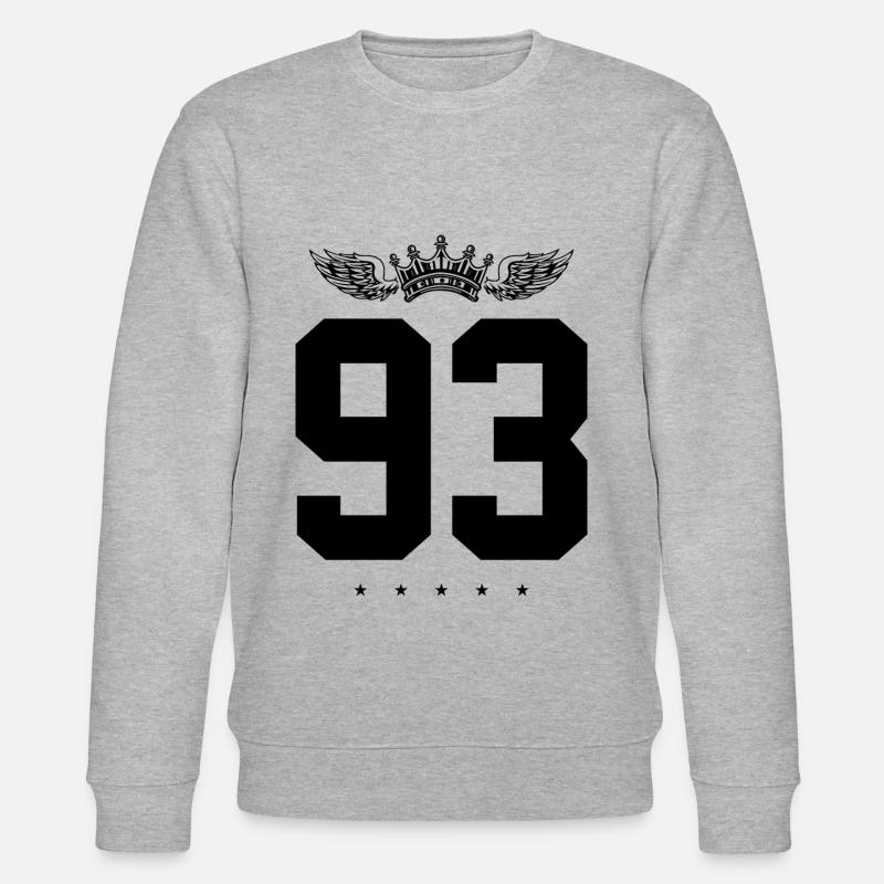 93 Couronne numérique - Sweat bio CHANGER Stanley/Stella Unisexe - gris chiné