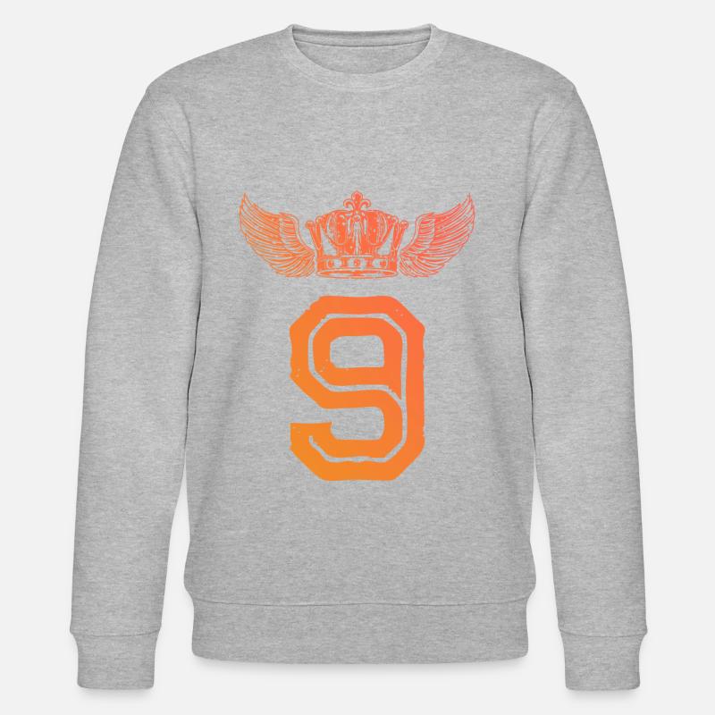 9 Couronne de numéros - Sweat bio CHANGER Stanley/Stella Unisexe - gris chiné
