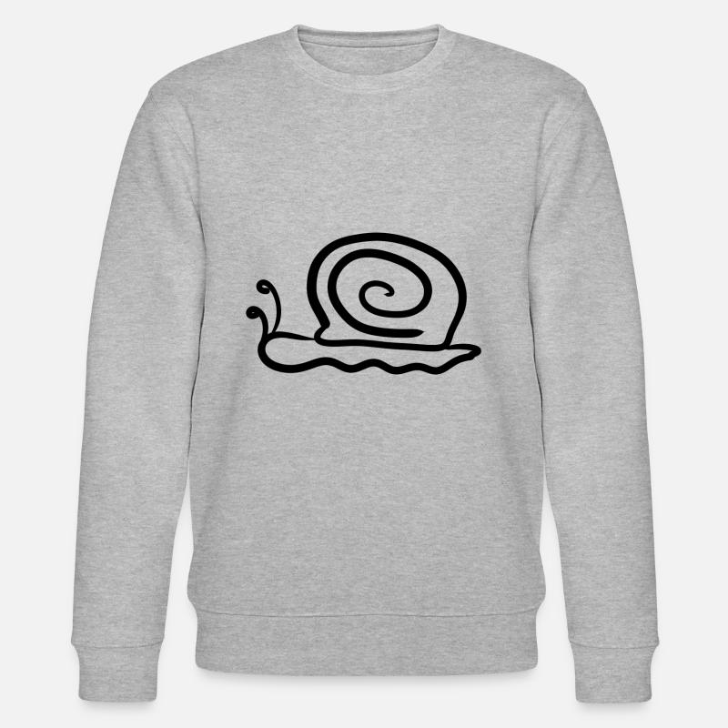 Schnecke - Stanley/Stella Unisex Bio-Sweatshirt CHANGER  - Grau meliert