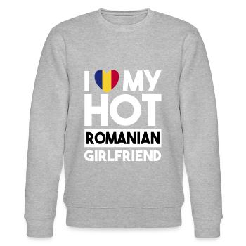 J’aime ma petite amie roumaine chaude - Sweat bio CHANGER Stanley/Stella Unisexe - gris chiné - Devant - Nik (191cm) & Marisol (170cm)