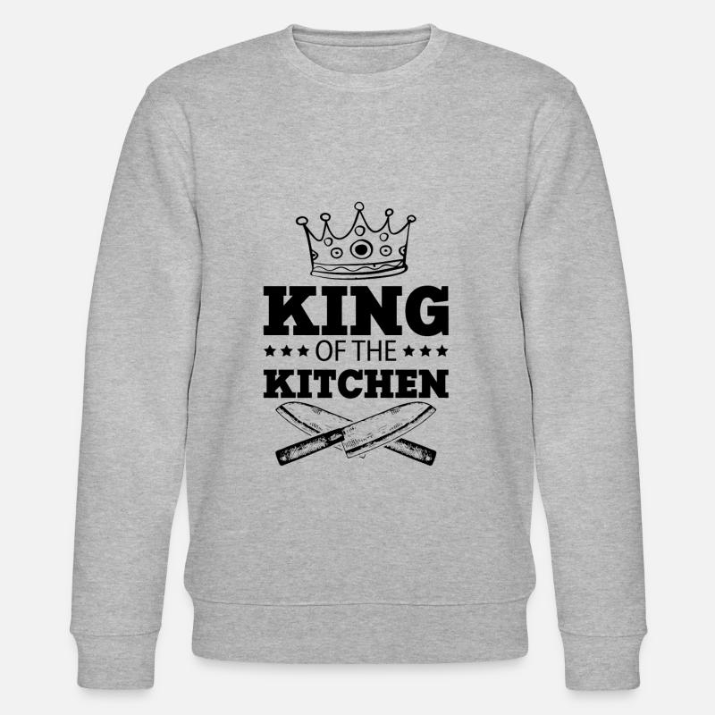 chef chef king devise cuisinier - Sweat bio CHANGER Stanley/Stella Unisexe - gris chiné