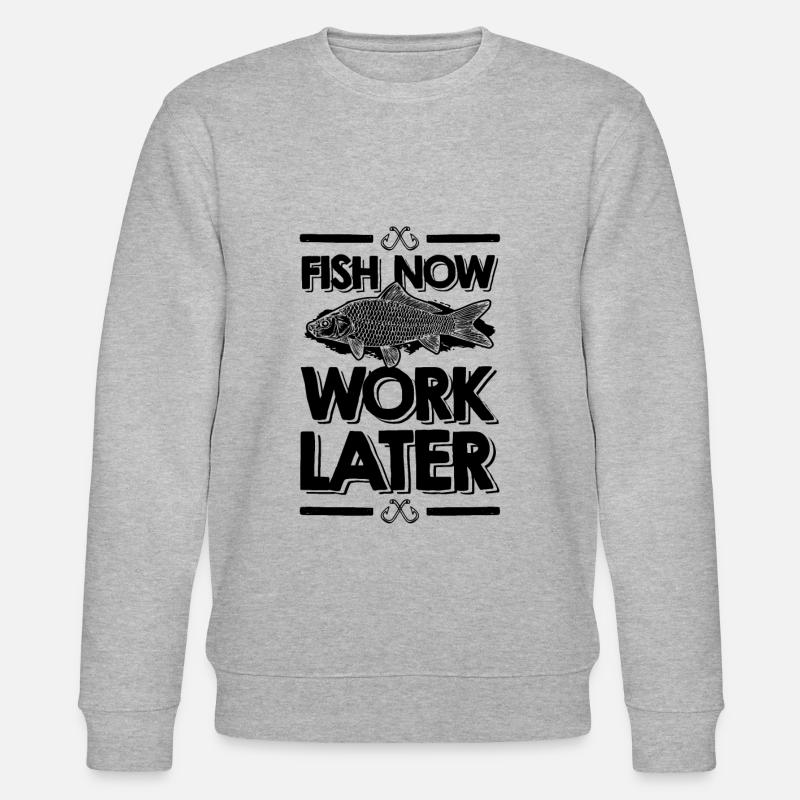 fish now work later - Sweat bio CHANGER Stanley/Stella Unisexe - gris chiné