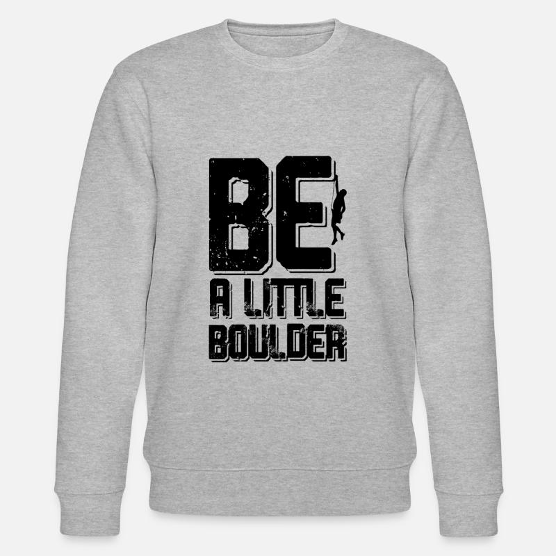 Bouldering klettern - Stanley/Stella Unisex Bio-Sweatshirt CHANGER  - Grau meliert