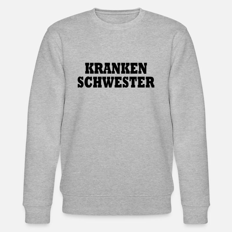 krankenschwester - Stanley/Stella Unisex Bio-Sweatshirt CHANGER  - Grau meliert