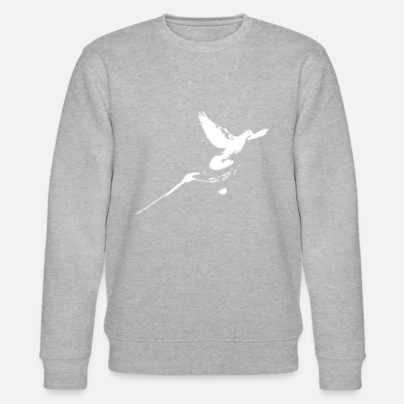 Friedenstaube - Stanley/Stella Unisex Bio-Sweatshirt CHANGER  - Grau meliert