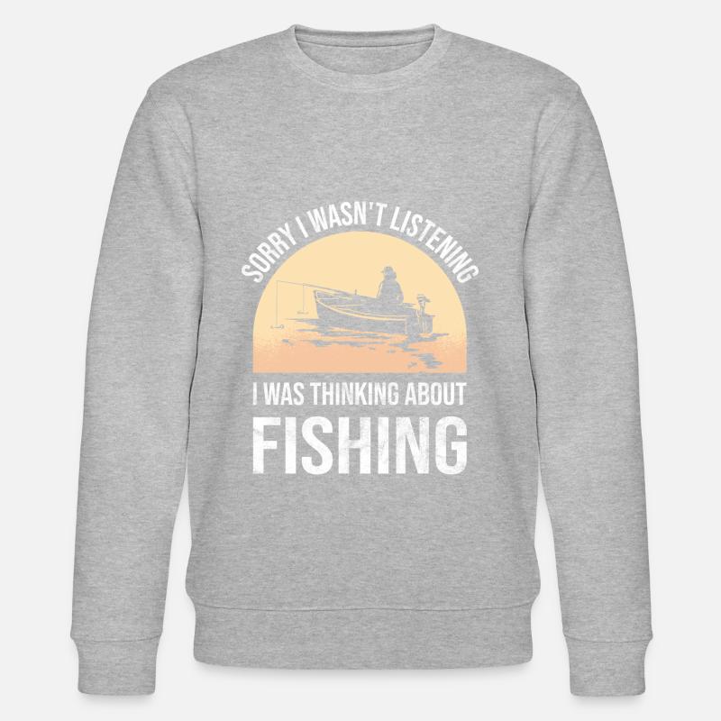 Pêcher pêche pêcher bateau cadeau - Sweat bio CHANGER Stanley/Stella Unisexe - gris chiné