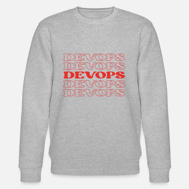 Devops Developer Operations Engineer Devops - Stanley/Stella CHANGER Unisex Organic Sweatshirt - heather grey