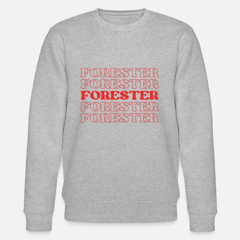 Förster, Naturschützer, Waldmanager - Stanley/Stella Unisex Bio-Sweatshirt CHANGER  - Grau meliert