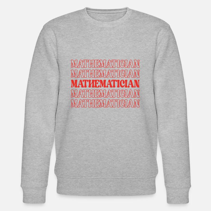 Mathematiker Mathe-Experte Mathe-Genie - Stanley/Stella Unisex Bio-Sweatshirt CHANGER  - Grau meliert