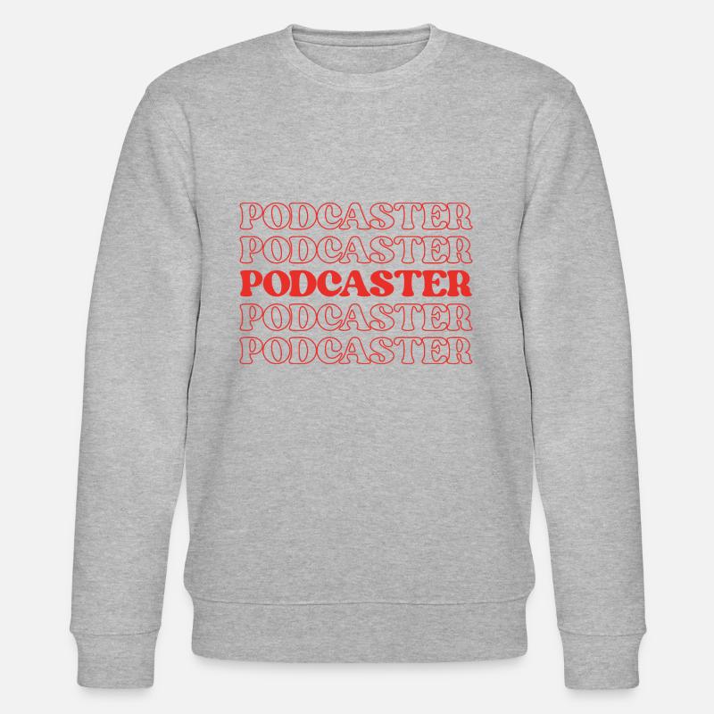 Podcaster, Moderator, Radiomoderator - Stanley/Stella Unisex Bio-Sweatshirt CHANGER  - Grau meliert