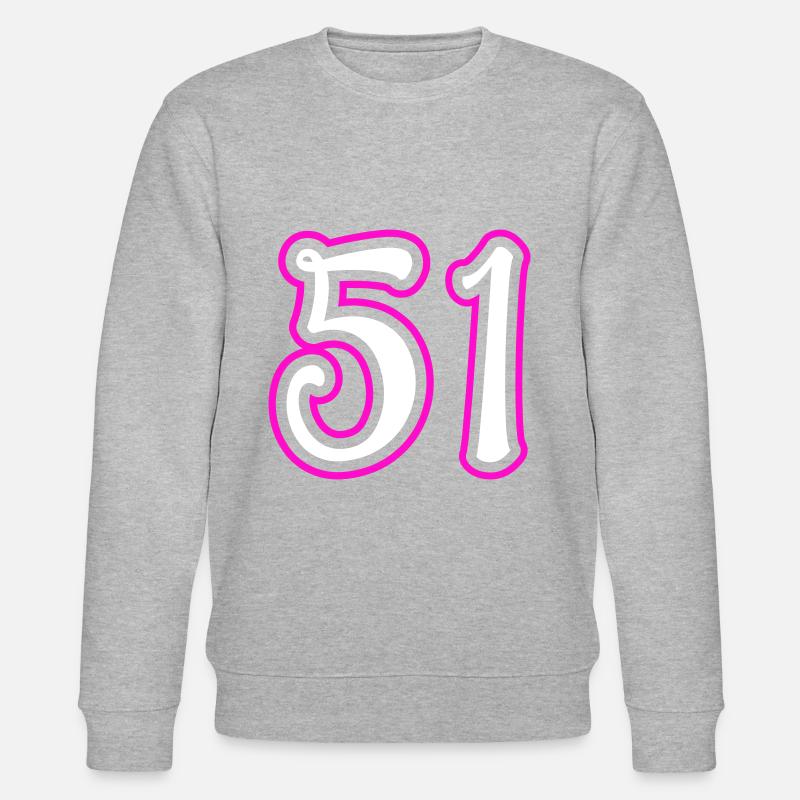 51 Numéro de numéro - Sweat bio CHANGER Stanley/Stella Unisexe - gris chiné