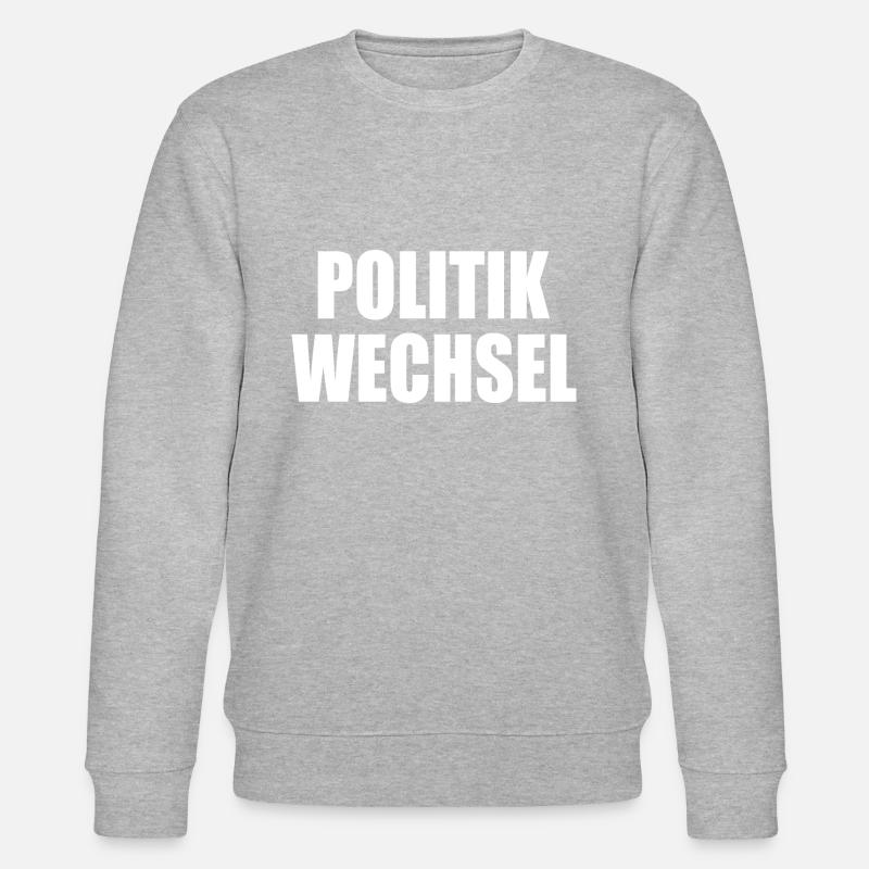 politikwechsel - Stanley/Stella Unisex Bio-Sweatshirt CHANGER  - Grau meliert