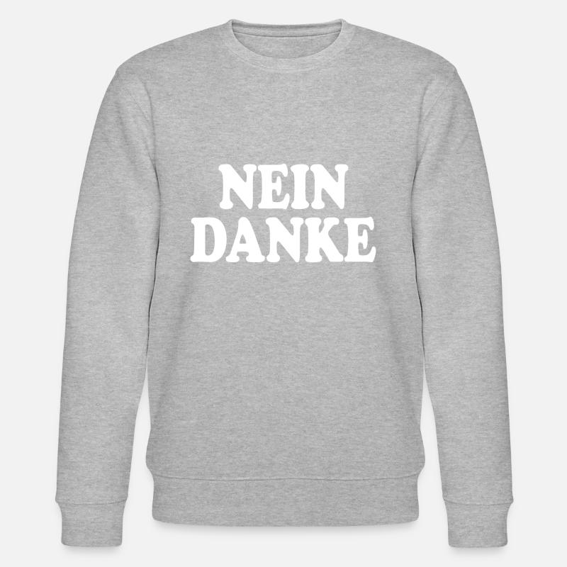 Nein danke - Stanley/Stella Unisex Bio-Sweatshirt CHANGER - Grau meliert