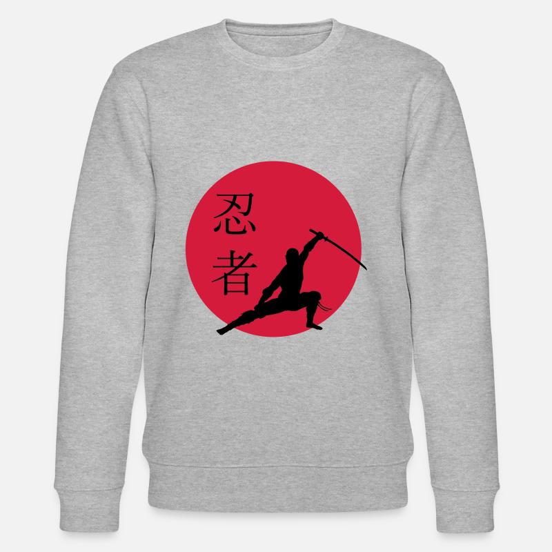 combattants ninjas - Sweat bio CHANGER Stanley/Stella Unisexe - gris chiné