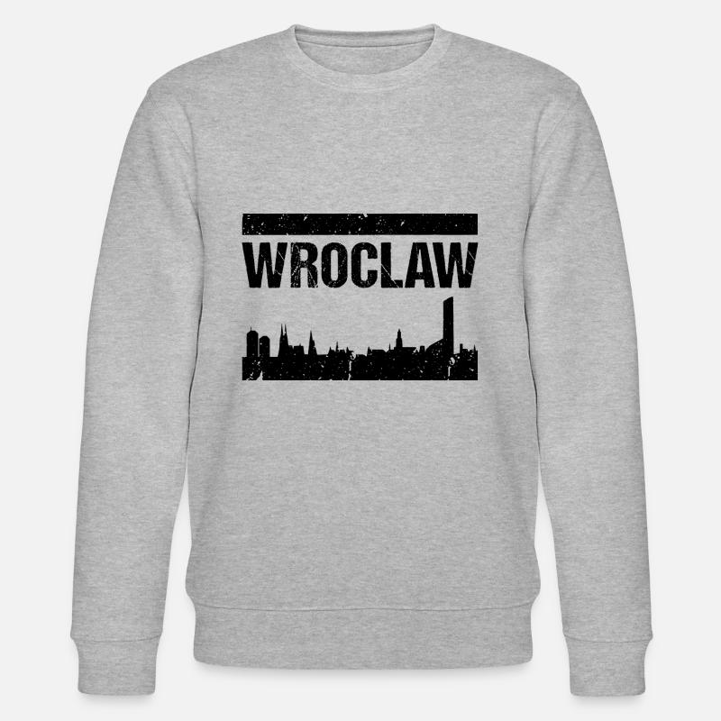 Wroclaw Skyline - Sweat bio CHANGER Stanley/Stella Unisexe - gris chiné
