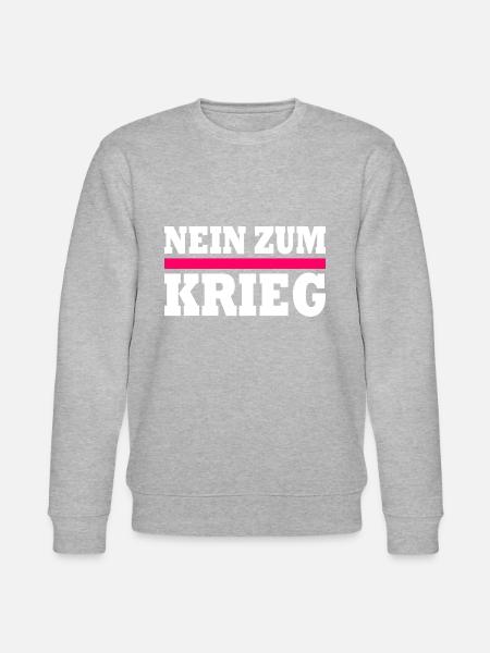Nein zum krieg - Stanley/Stella Unisex Bio-Sweatshirt CHANGER  - Grau meliert