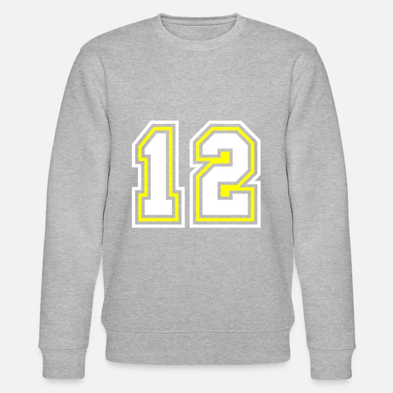 Symbole de 12 chiffres - Sweat bio CHANGER Stanley/Stella Unisexe - gris chiné