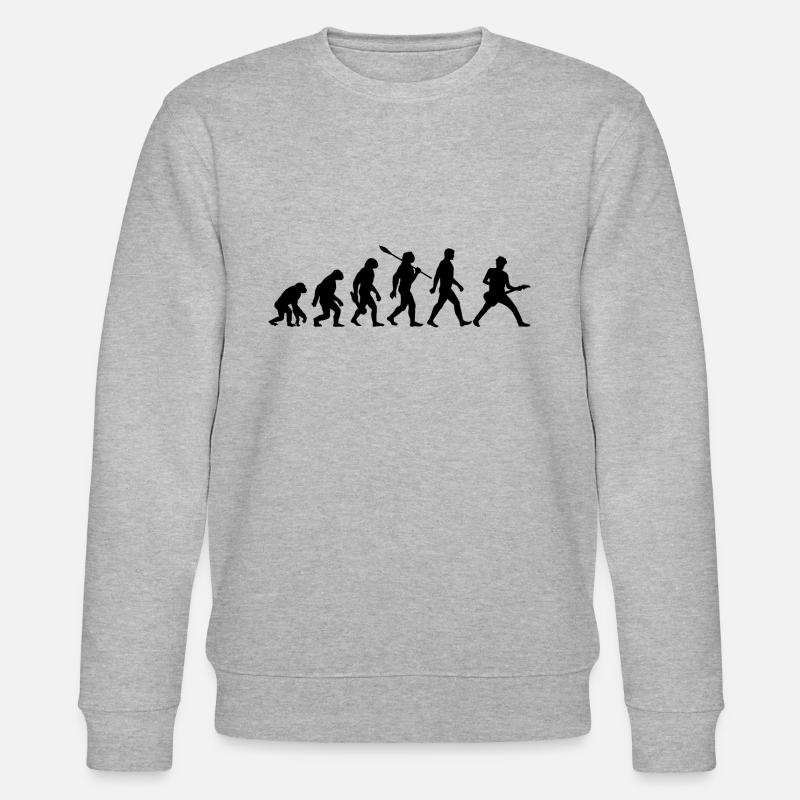 Evolution Guitariste Musicien Rock - Sweat bio CHANGER Stanley/Stella Unisexe - gris chiné
