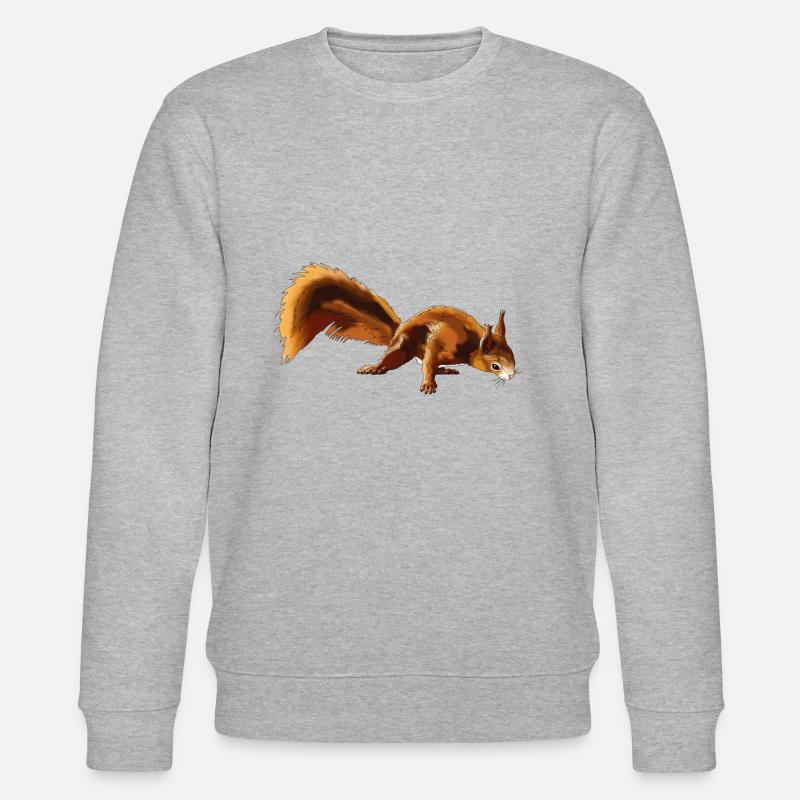Eichhörnchen 4 - Stanley/Stella Unisex Bio-Sweatshirt CHANGER  - Grau meliert