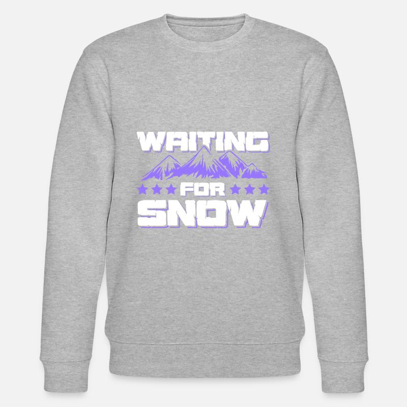 Ski neige neige - Sweat bio CHANGER Stanley/Stella Unisexe - gris chiné
