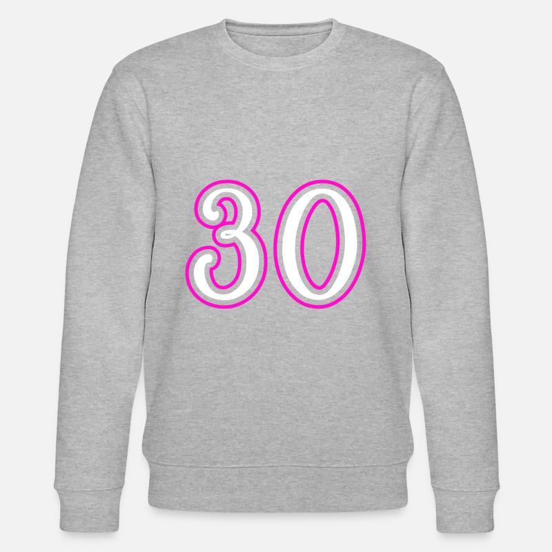 Numéro 30 - Sweat bio CHANGER Stanley/Stella Unisexe - gris chiné