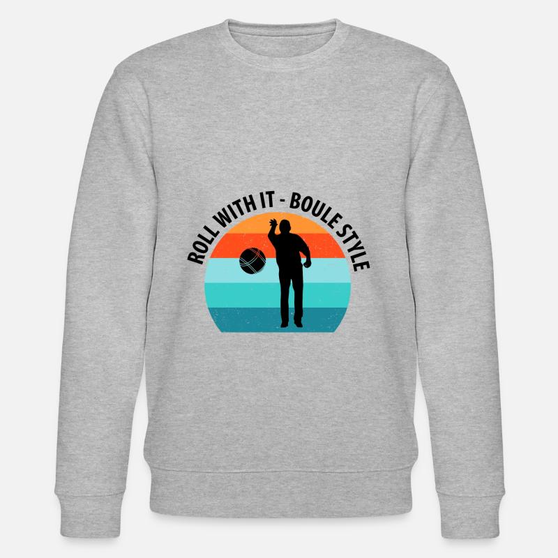 Boule Petanque Boccia Boules - Stanley/Stella Unisex Bio-Sweatshirt CHANGER  - Grau meliert