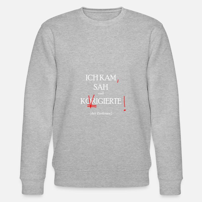 professor geschenk - Stanley/Stella Unisex Bio-Sweatshirt CHANGER  - Grau meliert