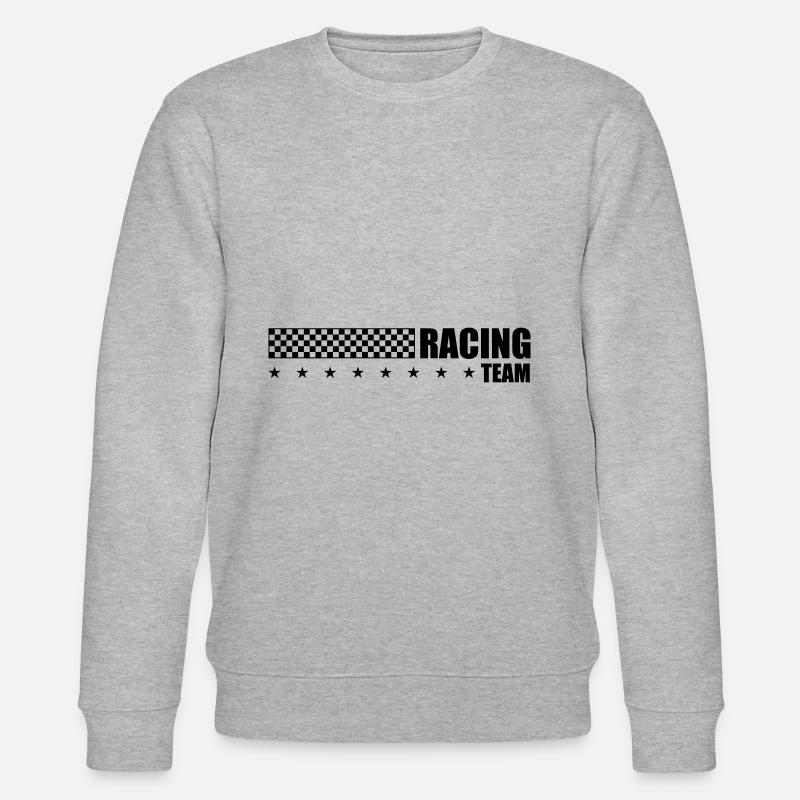 équipe de drapeau de course - Sweat bio CHANGER Stanley/Stella Unisexe - gris chiné
