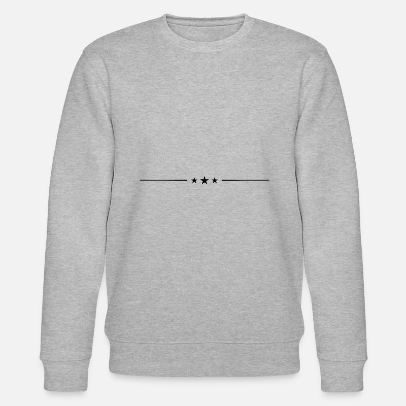 star line element icon - Stanley/Stella CHANGER Unisex Organic Sweatshirt - heather grey