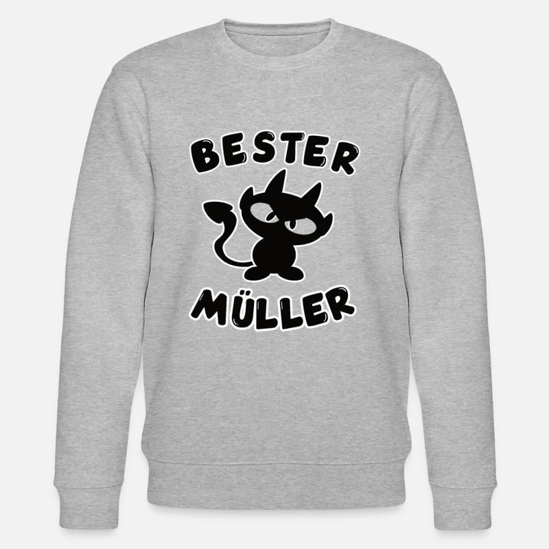 cooles bester Müller Design - Stanley/Stella Unisex Bio-Sweatshirt CHANGER - Grau meliert