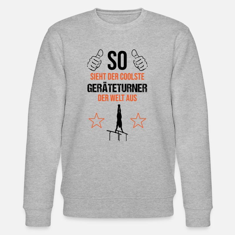 Coolster Geräteturner Welt Statement - Stanley/Stella Unisex Bio-Sweatshirt CHANGER  - Grau meliert