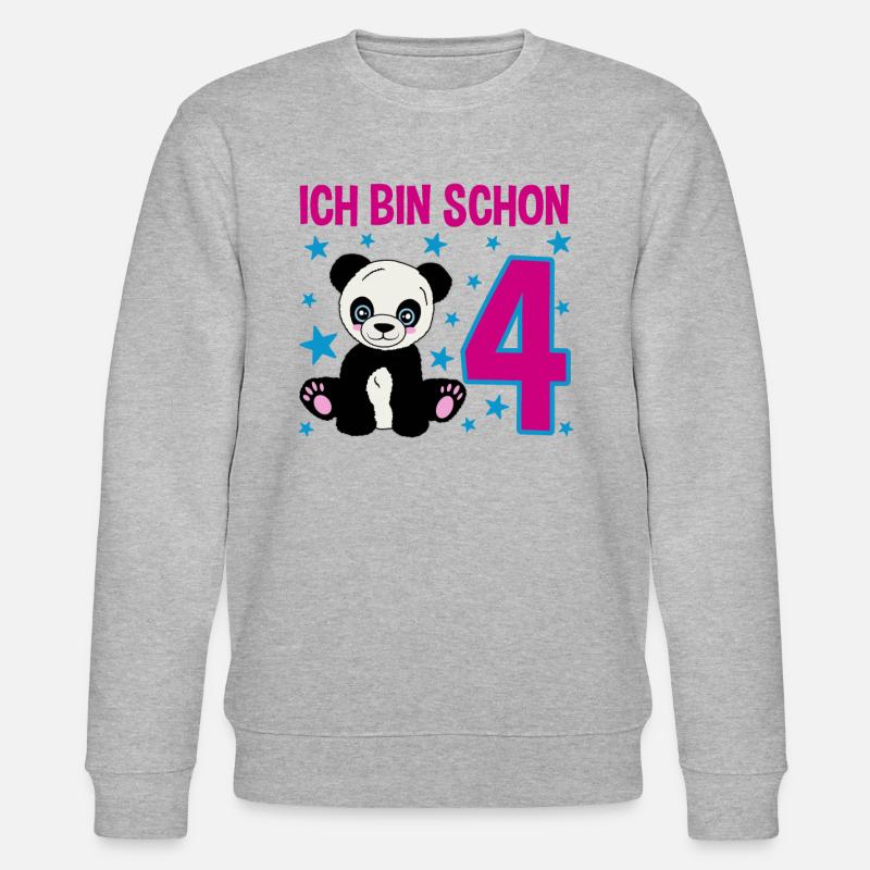 Quatre ans de magie panda - Sweat bio CHANGER Stanley/Stella Unisexe - gris chiné