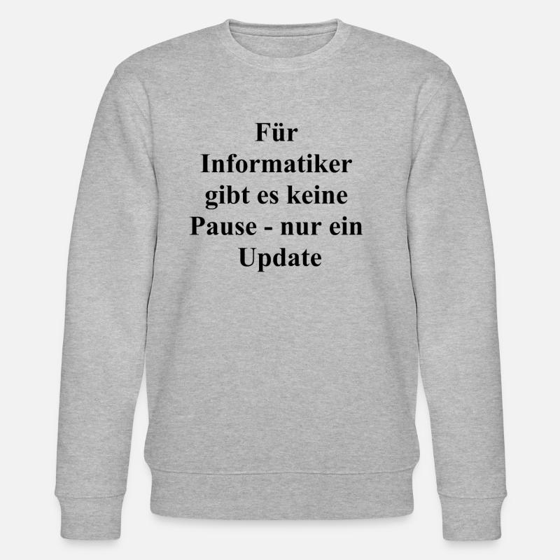 Gift for IT Professionals - Stanley/Stella CHANGER Unisex Organic Sweatshirt - heather grey