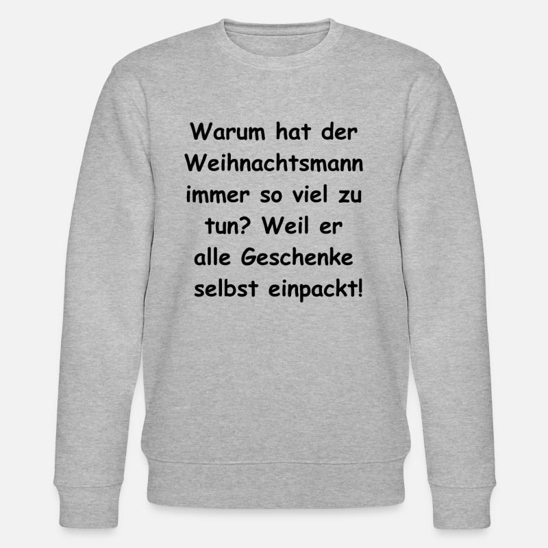 Gift wrapping mess - Stanley/Stella CHANGER Unisex Organic Sweatshirt - heather grey