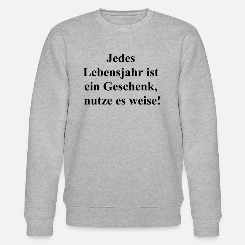 Glücksbringer - Stanley/Stella Unisex Bio-Sweatshirt CHANGER  - Grau meliert