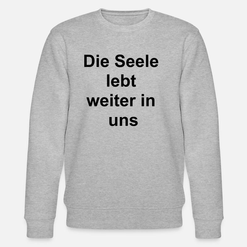 Lebendige Erinnerung Geschenk - Stanley/Stella Unisex Bio-Sweatshirt CHANGER  - Grau meliert
