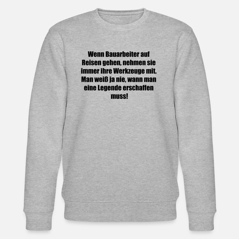 Idée cadeau légendaire - Sweat bio CHANGER Stanley/Stella Unisexe - gris chiné