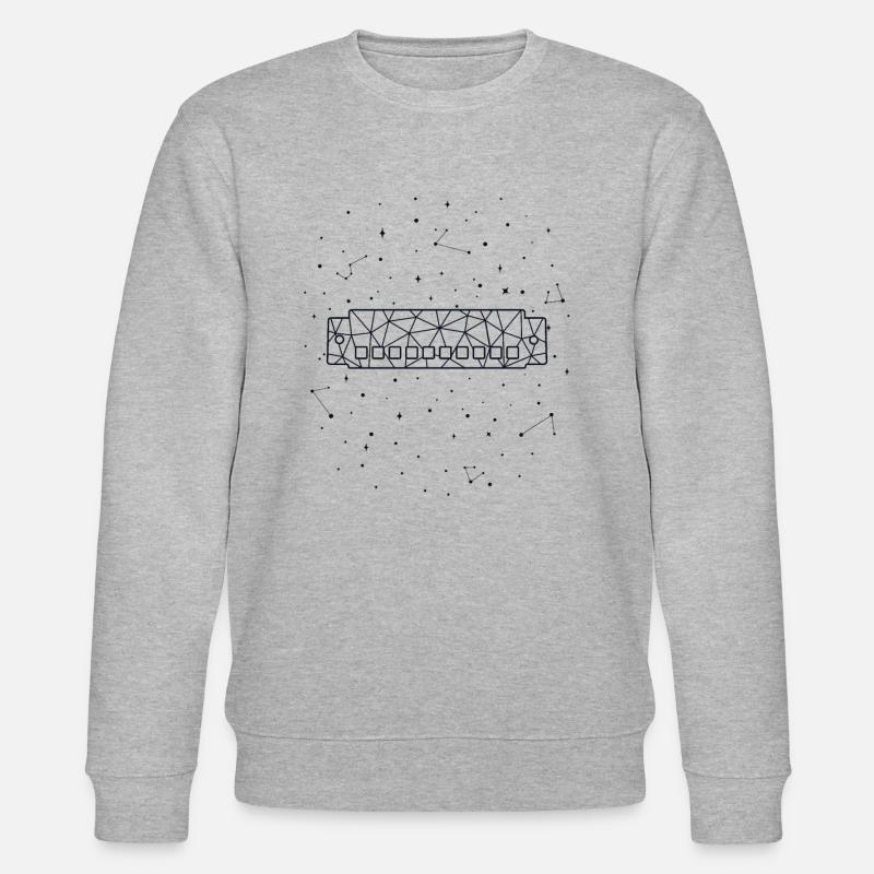 Sternbild Harmonica Constellation Harmonicist - Stanley/Stella CHANGER Unisex Organic Sweatshirt - heather grey
