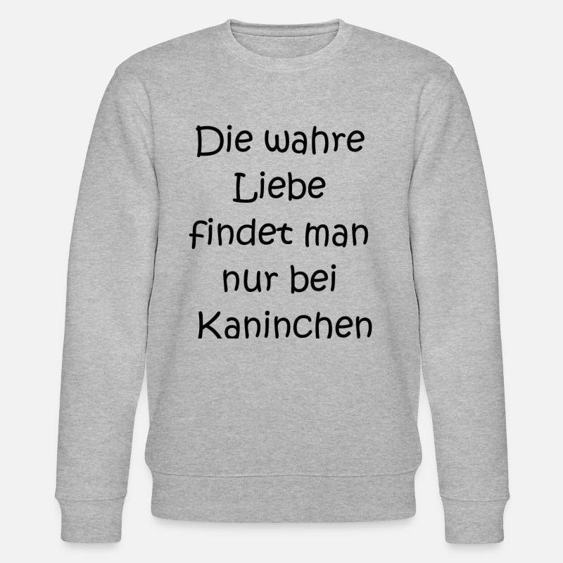 Kuschelhase Geschenk - Stanley/Stella Unisex Bio-Sweatshirt CHANGER  - Grau meliert