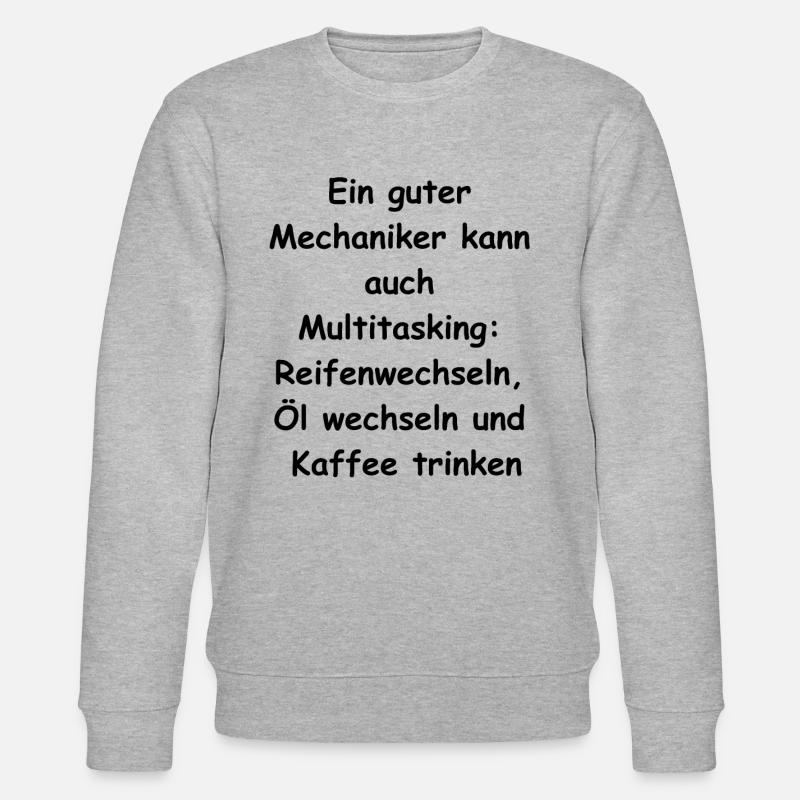 Mechanic Multitasking Gift - Stanley/Stella CHANGER Unisex Organic Sweatshirt - heather grey