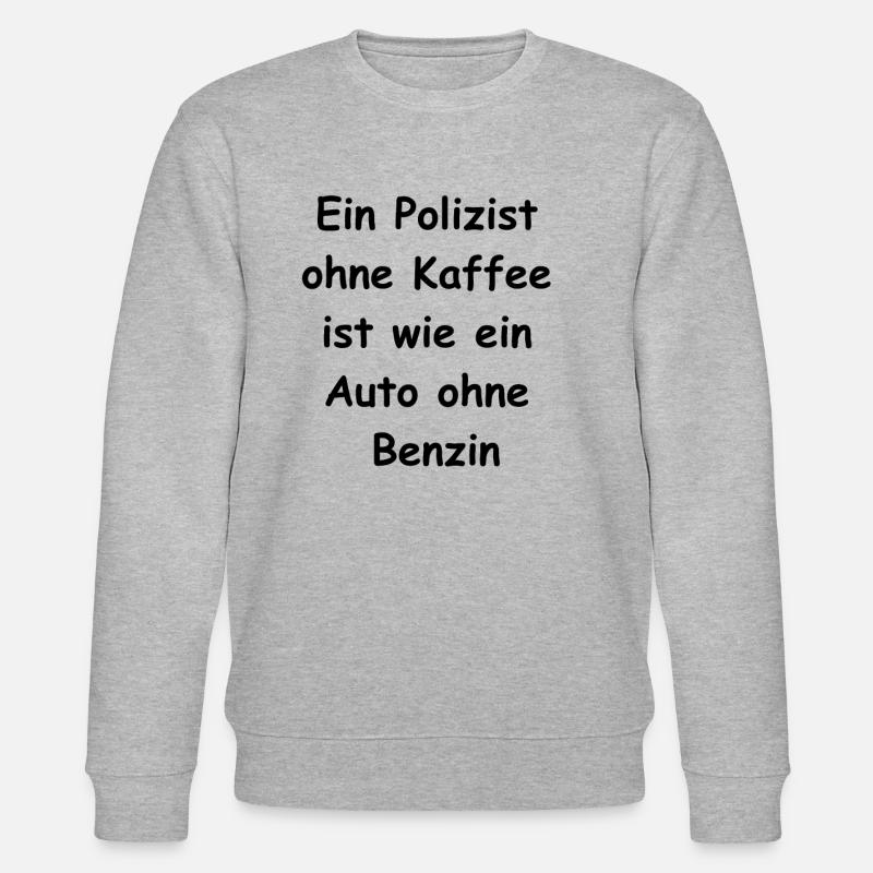 Coffee Mug Gift - Stanley/Stella CHANGER Unisex Organic Sweatshirt - heather grey