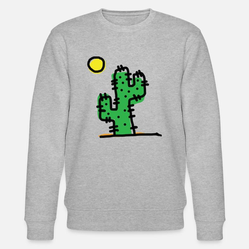Cactus unique - Sweat bio CHANGER Stanley/Stella Unisexe - gris chiné