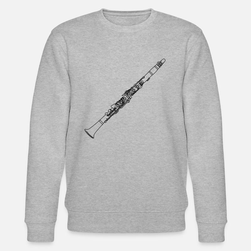 Klarinette - Stanley/Stella Unisex Bio-Sweatshirt CHANGER  - Grau meliert
