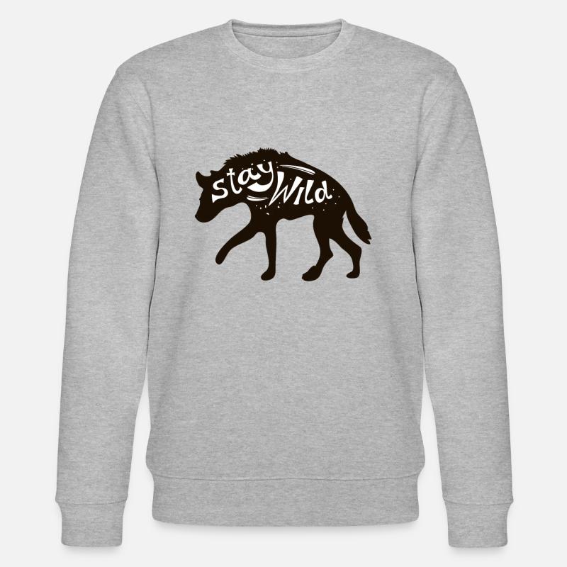 Bleib Wild - Stanley/Stella Unisex Bio-Sweatshirt CHANGER  - Grau meliert