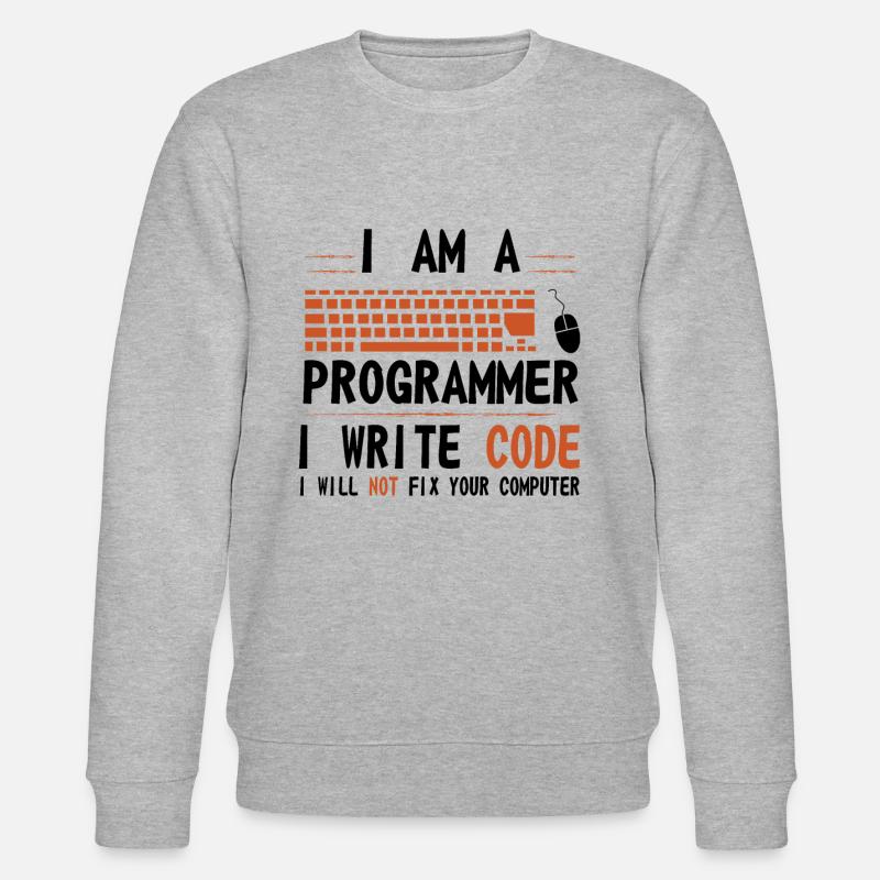 Programmer - Stanley/Stella CHANGER Unisex Organic Sweatshirt - heather grey