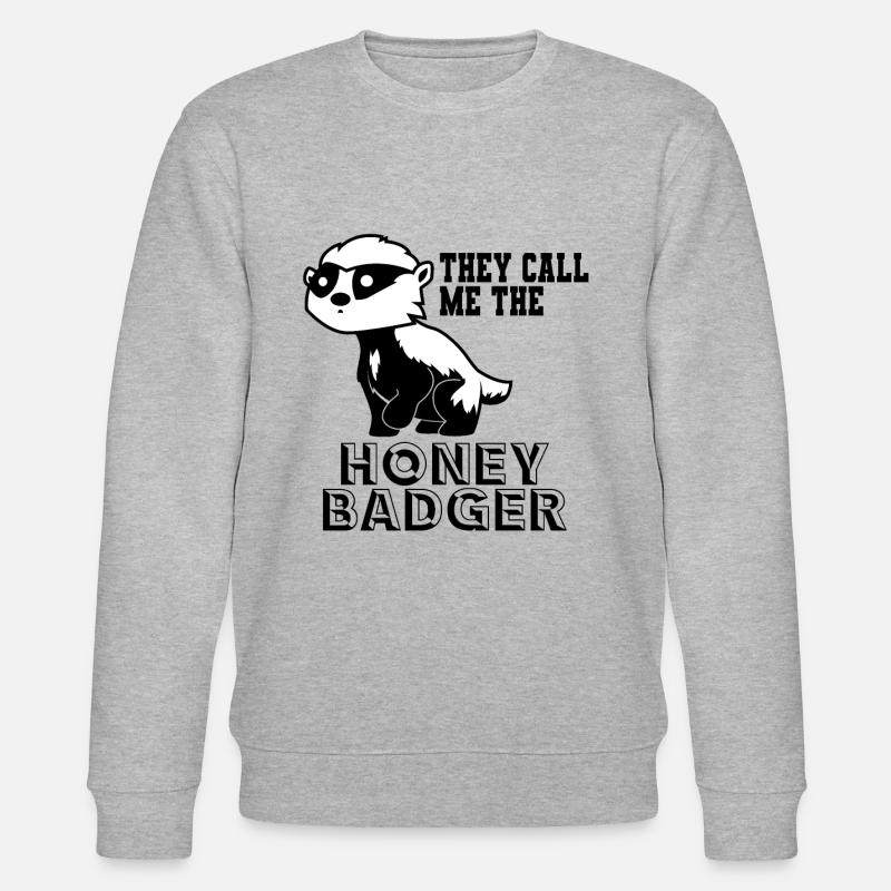 Honigdachs - Stanley/Stella Unisex Bio-Sweatshirt CHANGER  - Grau meliert