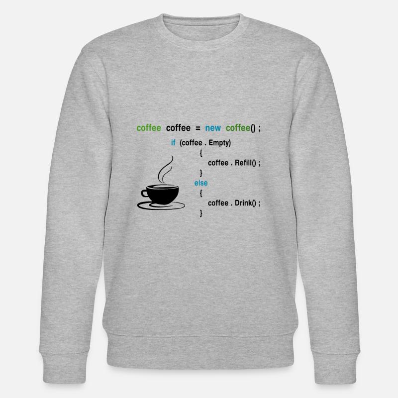 Café méthode IT - Sweat bio CHANGER Stanley/Stella Unisexe - gris chiné