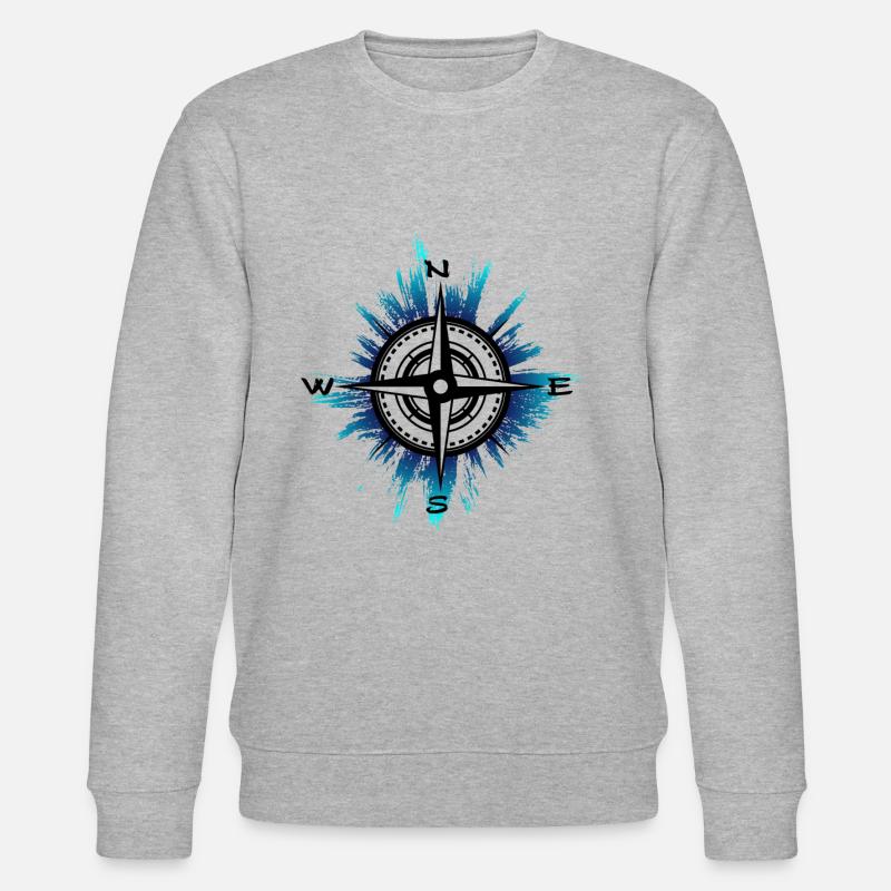 Kompass - Stanley/Stella Unisex Bio-Sweatshirt CHANGER  - Grau meliert