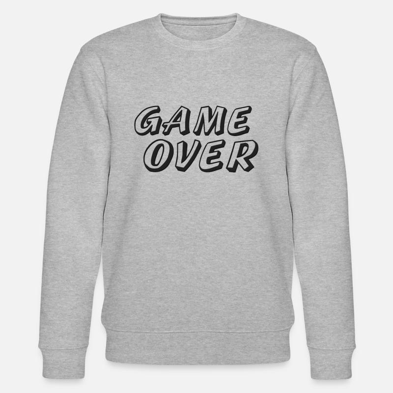 Game Over Gaming - Stanley/Stella Unisex Bio-Sweatshirt CHANGER  - Grau meliert