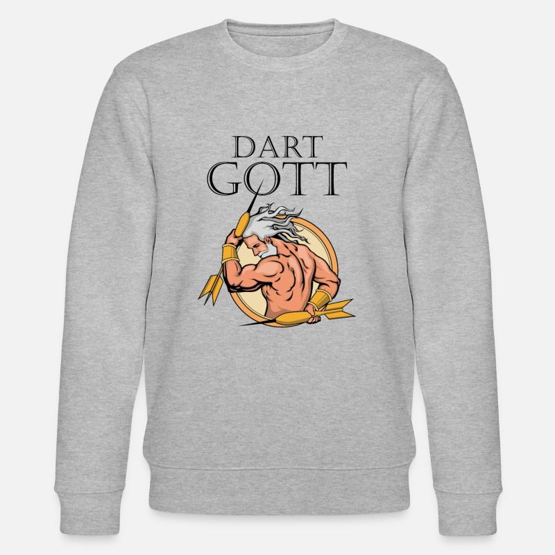 Dartgott - Stanley/Stella Unisex Bio-Sweatshirt CHANGER  - Grau meliert
